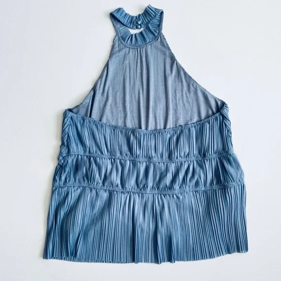 Anthropologie Pleated Halter Top Size L - Picture 6 of 7